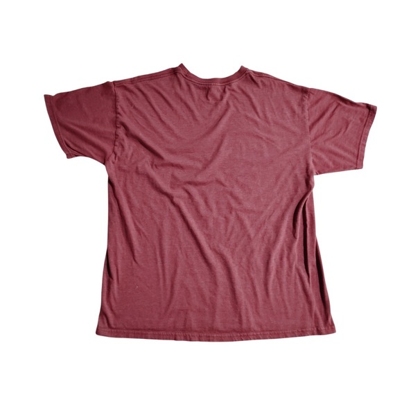 Fallout Vault Boy Nuka Cola Graphic T Shirt Burgundy Heathered Tee - Picture 6 of 6